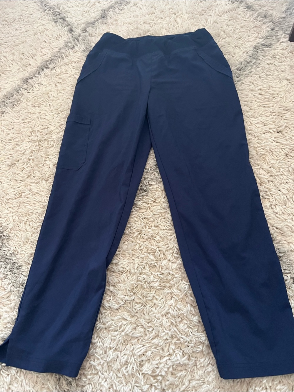 Navy Straight Leg Utility Scrub Pants